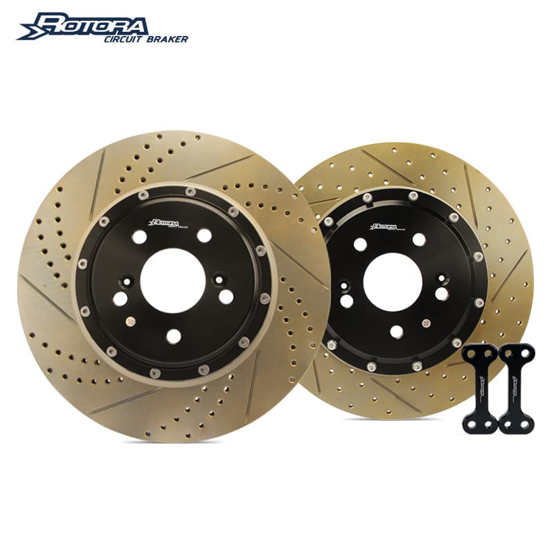 ROTORA Original Caliper Honda Civic FL Front Wheel Disc and Rear Wheel Enlarged Disc Kit