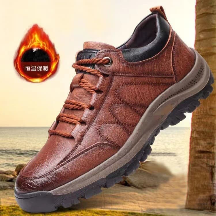 Cross-border Large Size Men's Hiking Shoes Autumn Winter Outdoor Work Sport Casual Shoes Thick Warm Cotton Shoes Export Men's Shoes
