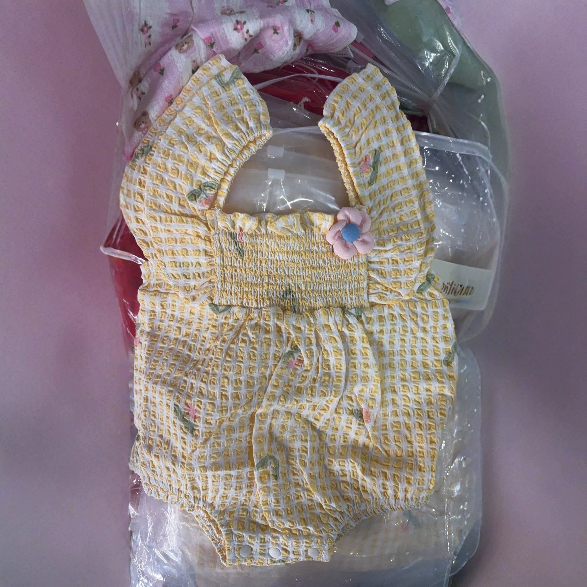 Girls' Romper Dress Export Original Stock Woven Romper Baby Romper Onesie Dress