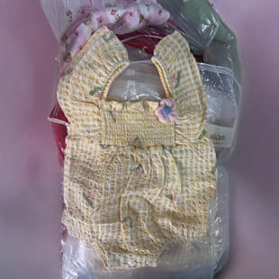 Girls' Romper Dress Export Original Stock Woven Romper Baby Romper Onesie Dress