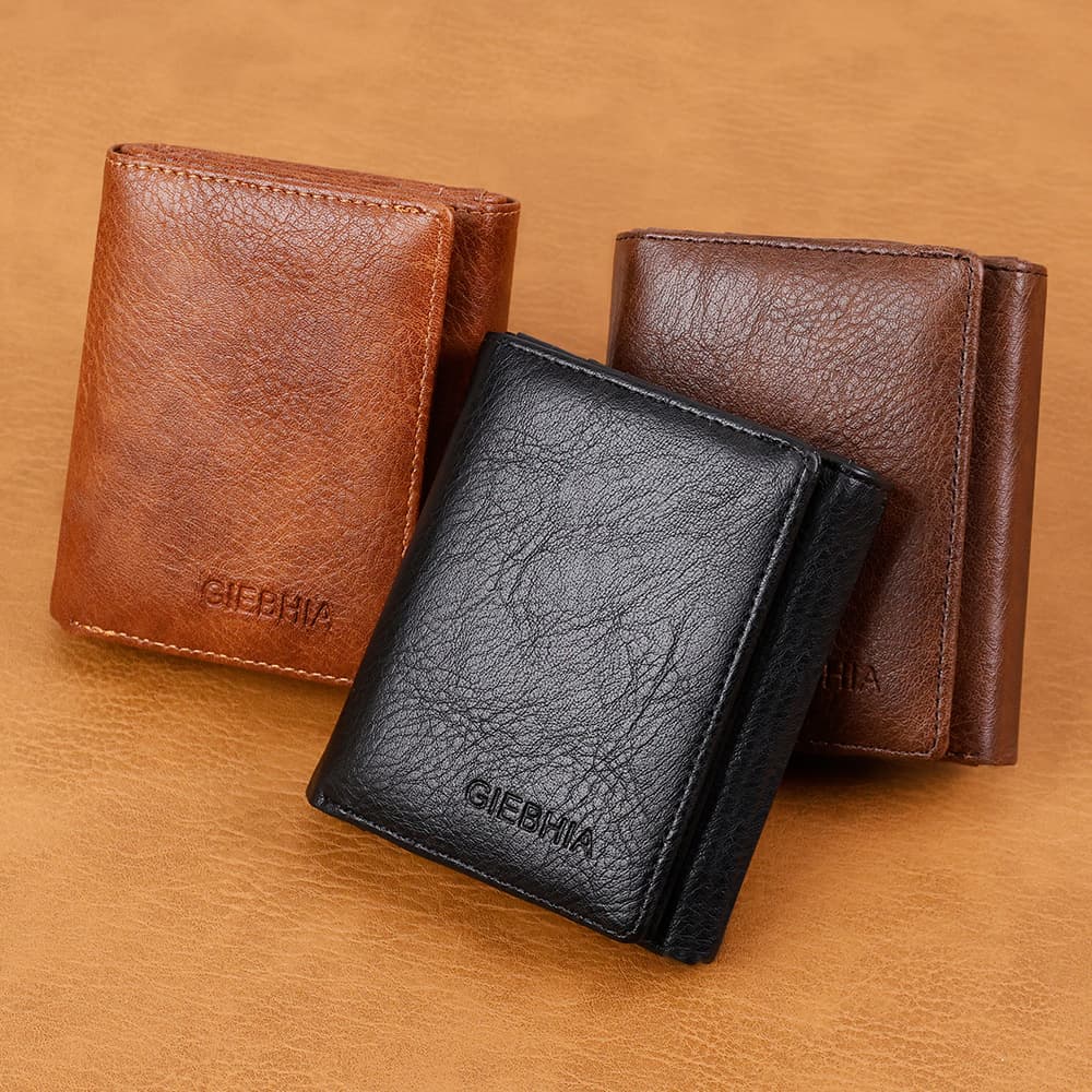 2026 Cross-border Retro Business Men's Wallet, Premium Large Capacity Trifold Vintage Men's Credit Card Holder