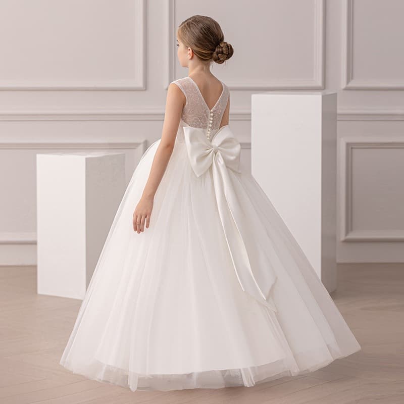 Cross-border girls princess dress Children's Day performance costume birthday dinner host evening dress flower girl wedding banquet tutu skirt