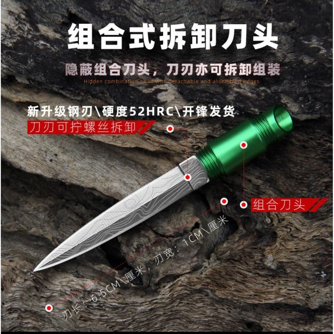 Outdoor Bamboo Knife Portable Key Knife Self-Defense Bamboo Joint Knife Multi-Function Tea Knife Fruit Knife Bamboo Outdoor Tool