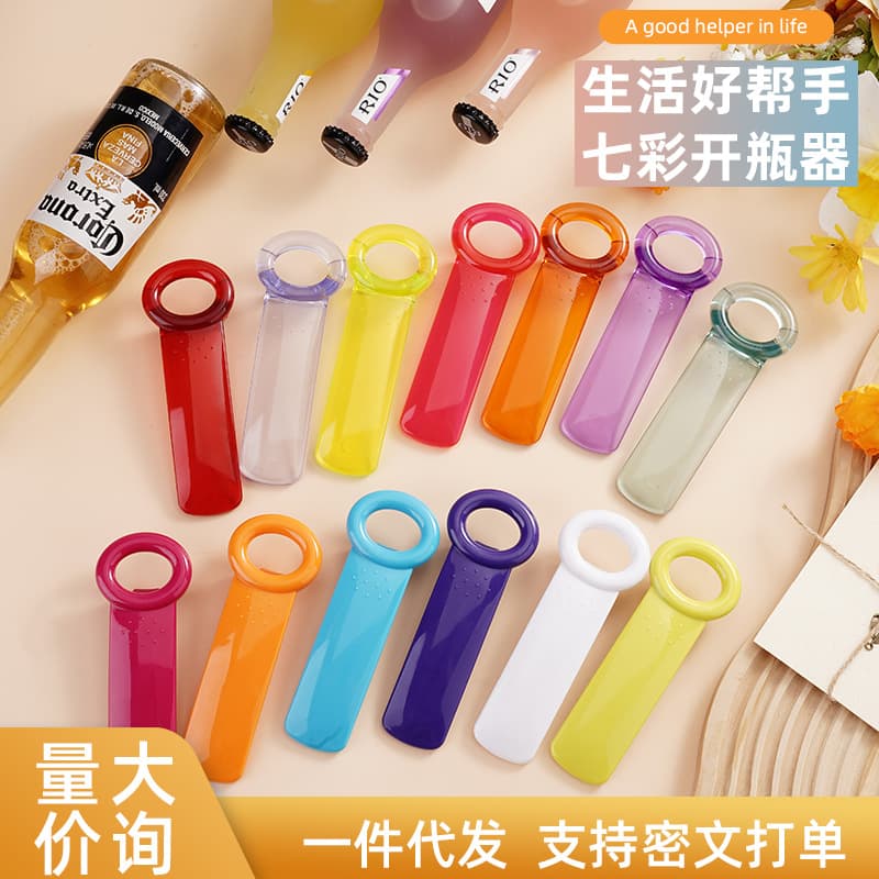 Plastic Cross-Border Bottle Opener Beer Bottle Opener Manual Bottle Opener Creative Non-Slip Twist Cap Opener In Stock