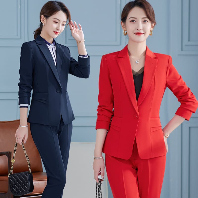 Cross-border hot-selling high-end suits, trendy temperament, white-collar teachers, white-collar work clothes, college students' interview formal wear