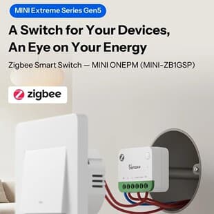 SONOFF MINI-ZB1GSP MINI ONE PM Zigbee Smart Switch 16A Energy Monitoring