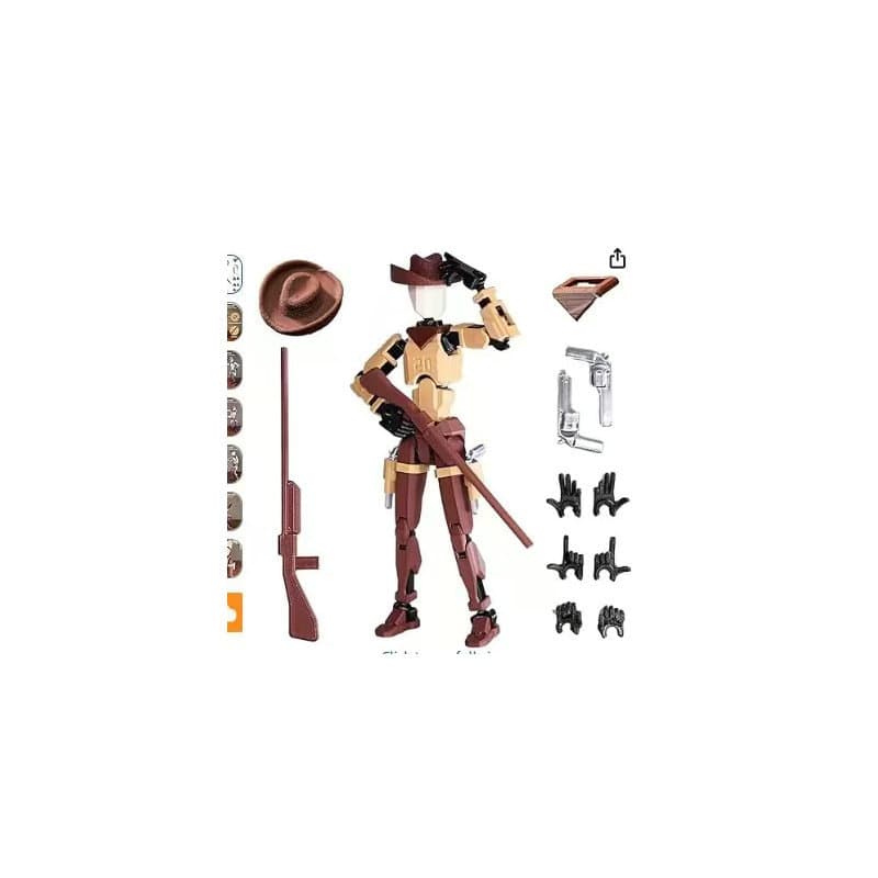 Cross-border Lucky Doll 13-Joint Posable 3D Printed Action Figure Toy Third Generation DIY Figure Ornament Collectible