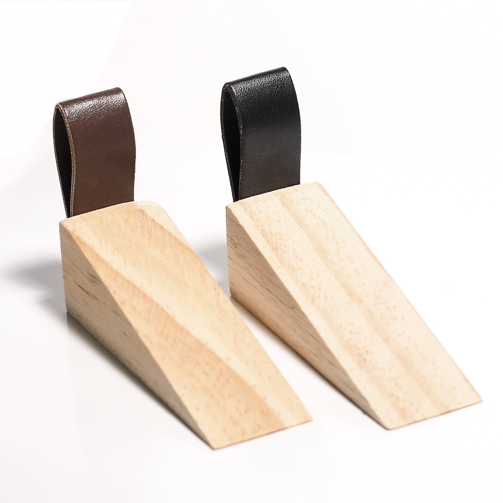 Solid Wood Security Door Stop Raised Creative Door Wedge Door Stopper Wooden Anti-Collision Door Block Door Top Door Stopper