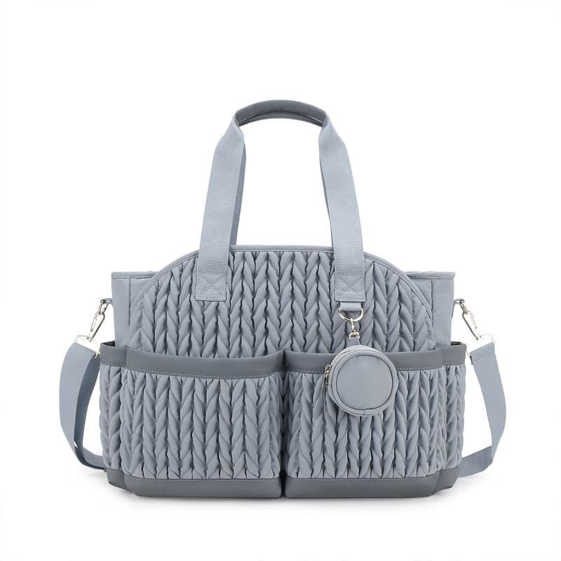 New Quilted Mom Bag Shoulder Handheld Storage Bag Waterproof Fabric Insulated Baby Diaper Bag for Travel Amazon