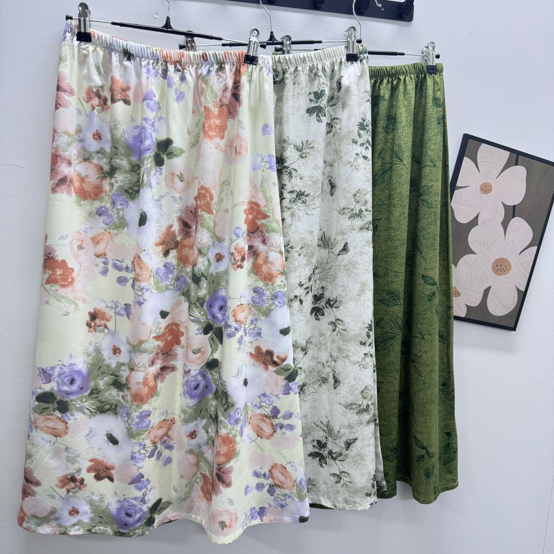 Cotton Silk Skirt for Women, Thin Style, Loose Plus Size, Wearable for Pregnant Women, Sleep Dress, High-Waist, Windy Large Hem, Fresh and Sweet