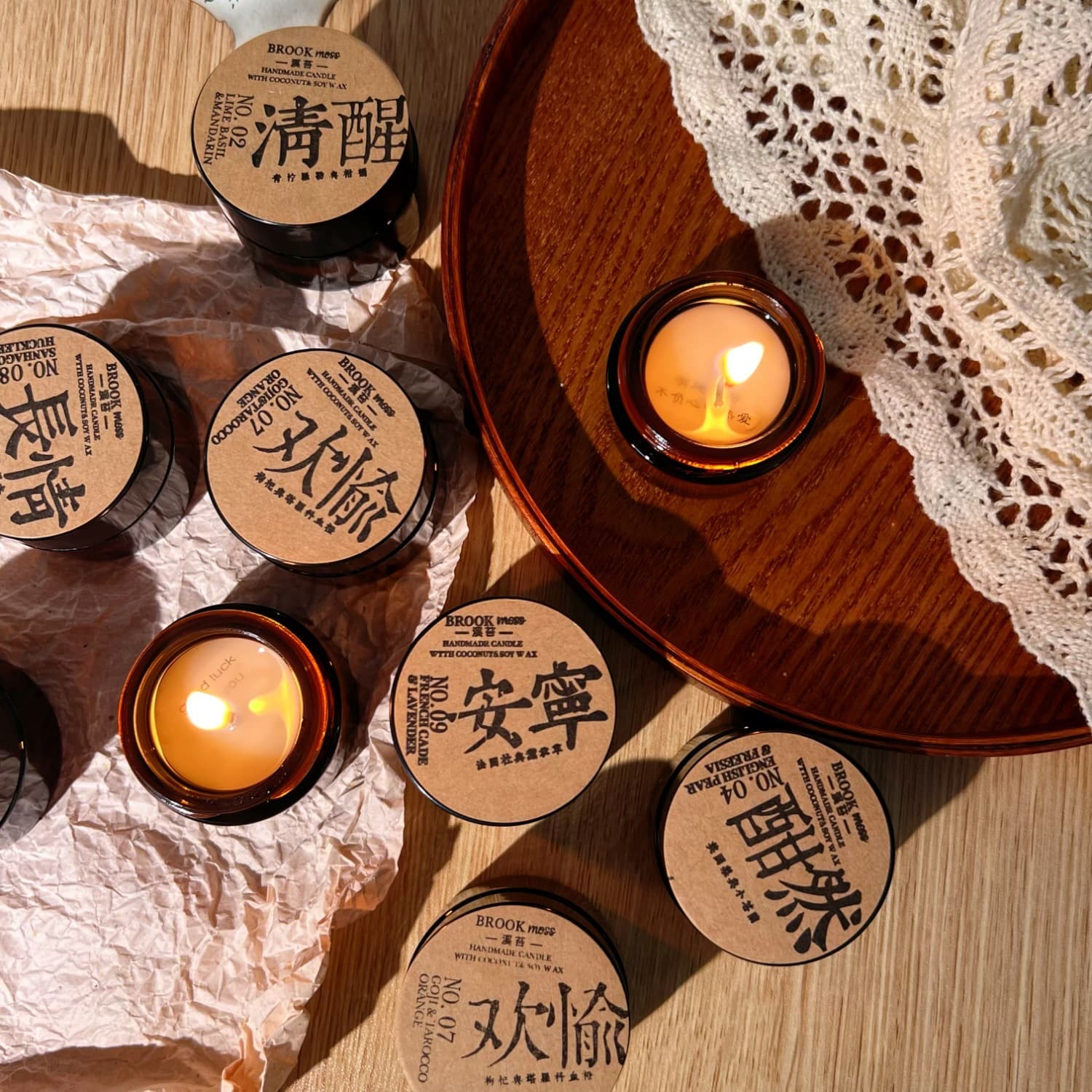 Good medicine niche aromatherapy candle Tibetan poetry fragrance gift set for boys and girls, birthday gift box for couples and friends