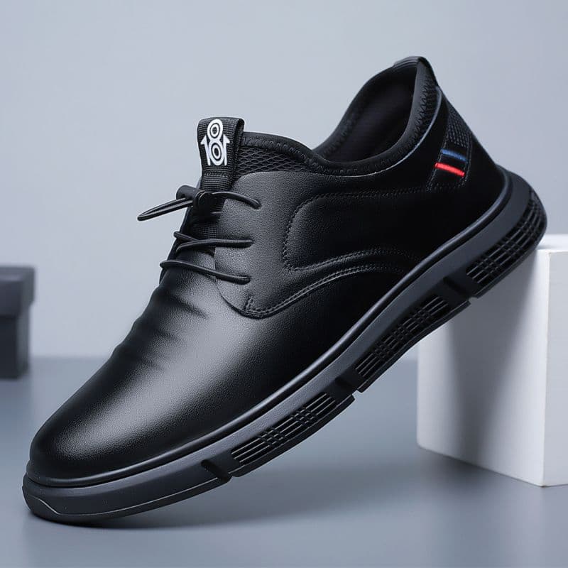 Men's Casual Leather Shoes Slip-on Loafers Comfortable Breathable Classic Design Fashionable Versatile Easy-matching