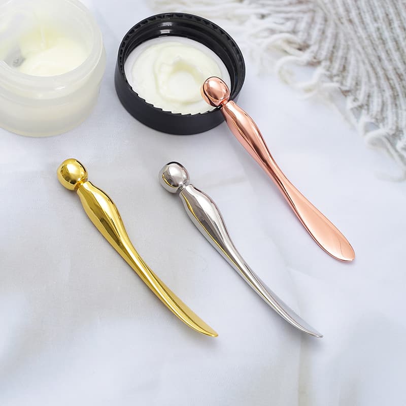 Factory Direct Functional Mini Massage Stick Dual-Purpose Zinc Alloy Eye Cream Face Cream Spoon Essence Eye Massager