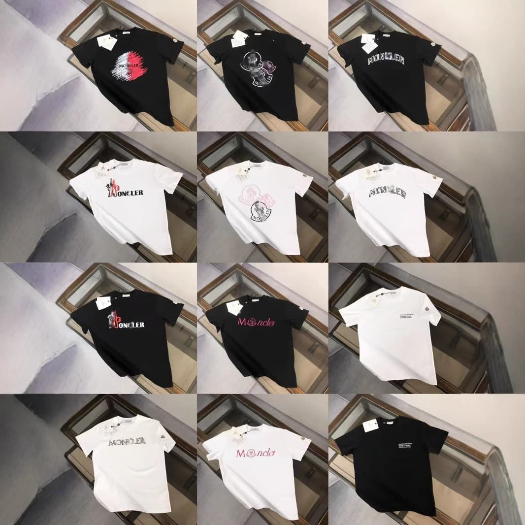 Mengjia spring and summer new men's printed short T classic versatile trendy fashion couple T-shirt pullover top