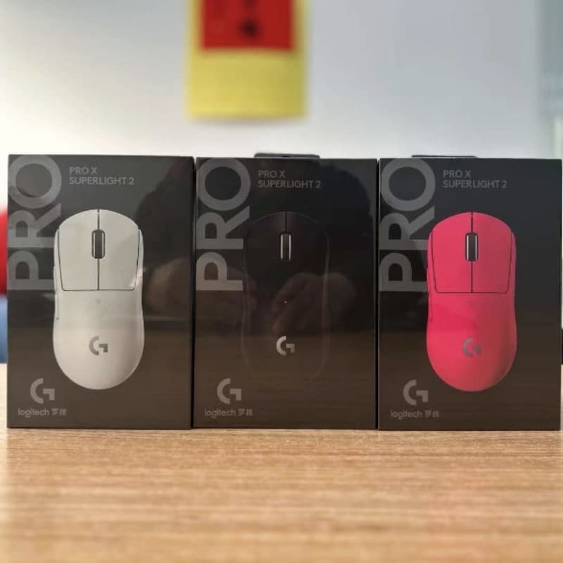 Logitech GPW 3rd Gen G Pro X 2 Wireless Gaming Mouse, G Pro X Superlight 2, White/Pink, Dual-Mode Esports