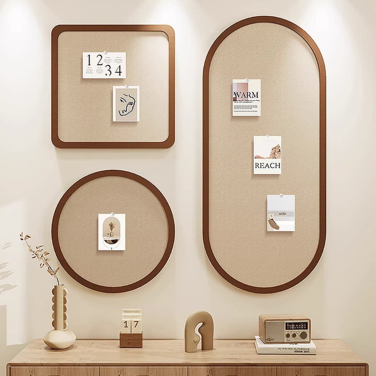 Photo wall felt wall stickers background board message board photo display board hanging wall entrance living room wall decorative wall panel