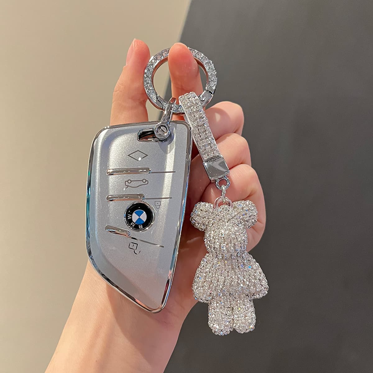 Suitable for BMW key case X3X1X5X6 new 5 series key shell buckle 7 series 3 series new fully transparent series