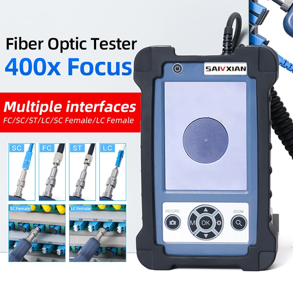 [Cross-Border Premium] Handheld Fiber Optic Endface Inspector, 400x Desktop Fiber Optic Endface Magnifier