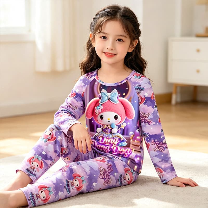 2026 New Children's Loungewear Pajama Set Spring Autumn Long Sleeve Pajamas Cartoon Big Kids Boys Girls Baby Clothing