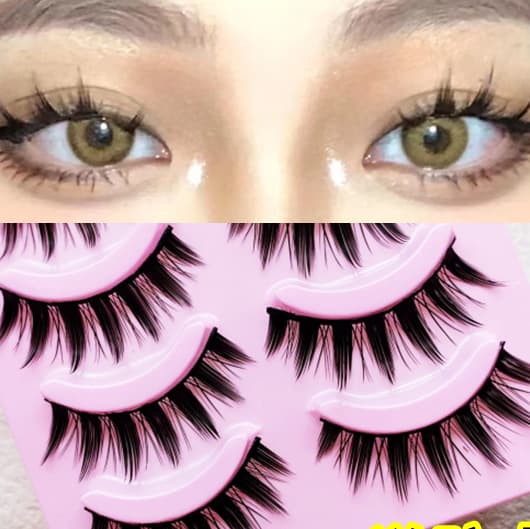 Japanese Long Little Devil Cosplay False Eyelashes, Black Band Thick Style, Anime Girl False Eyelashes, Barbie Eye Lashes