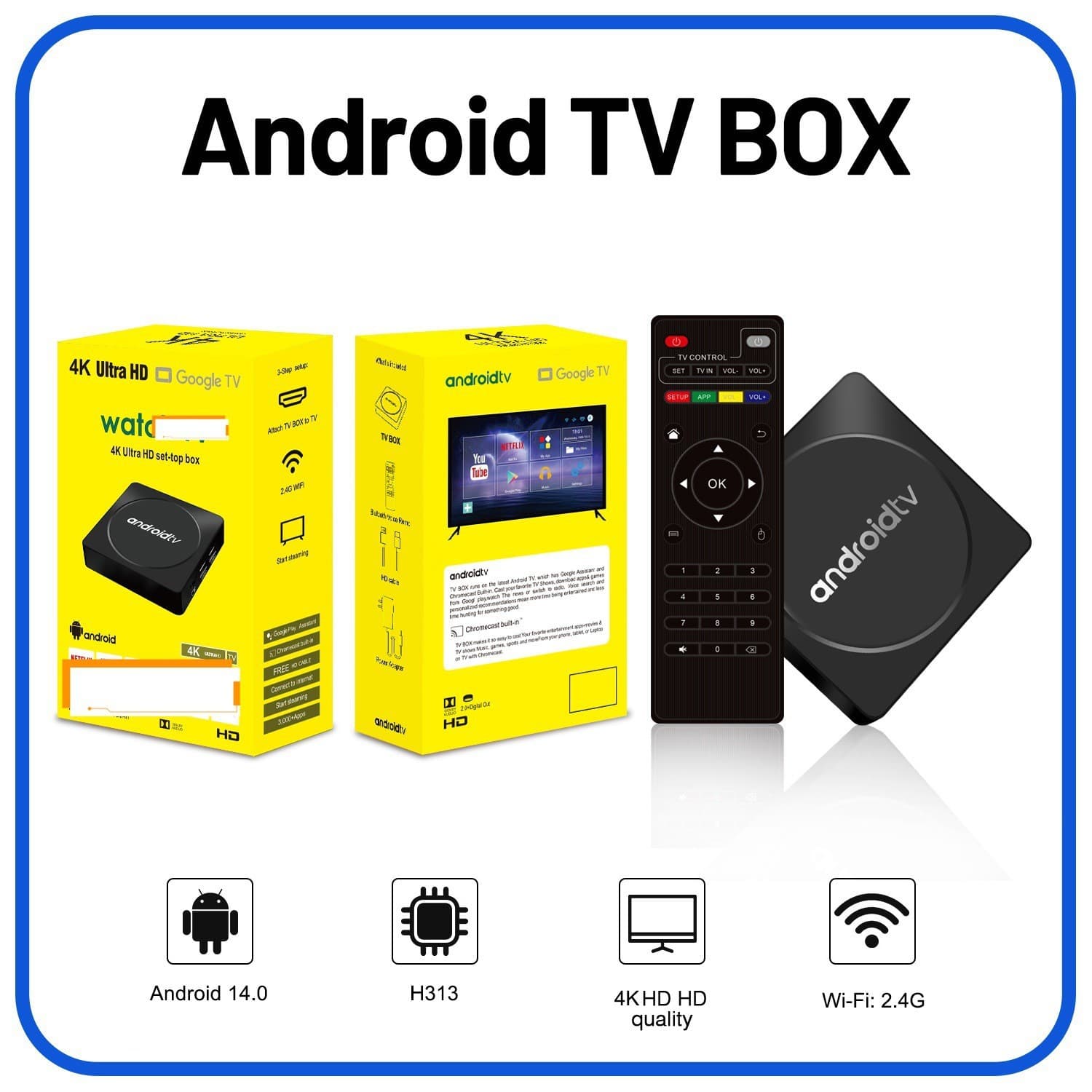 New cross-border product: MX10-K1 set-top box, Allwinner WiFi HD network player TV box.