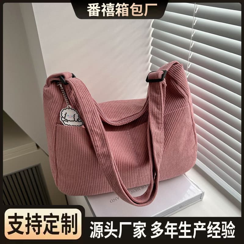 Temu Large-Capacity Casual Stylish Japanese-Style Trendy Single-Shoulder Crossbody Student Casual Korean-Style Women's Dumpling Bag