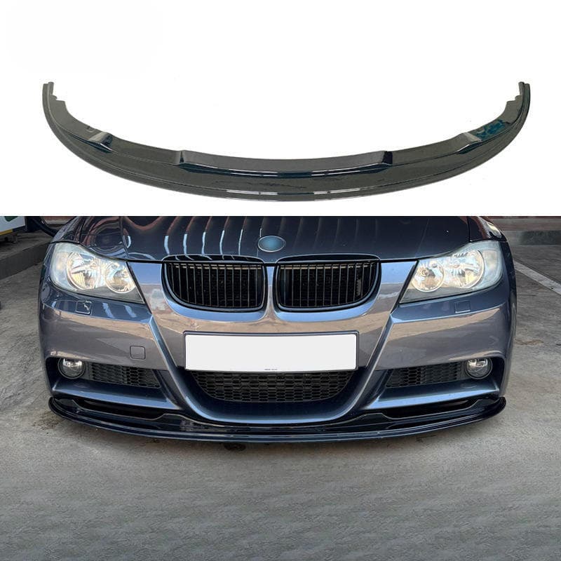 BMW 3 Series E90 E92 E93 05-11 Side Skirt Rear Lip Spoiler Small Bumper Kit ABS Material Matte Black Glossy Black Carbon Pattern