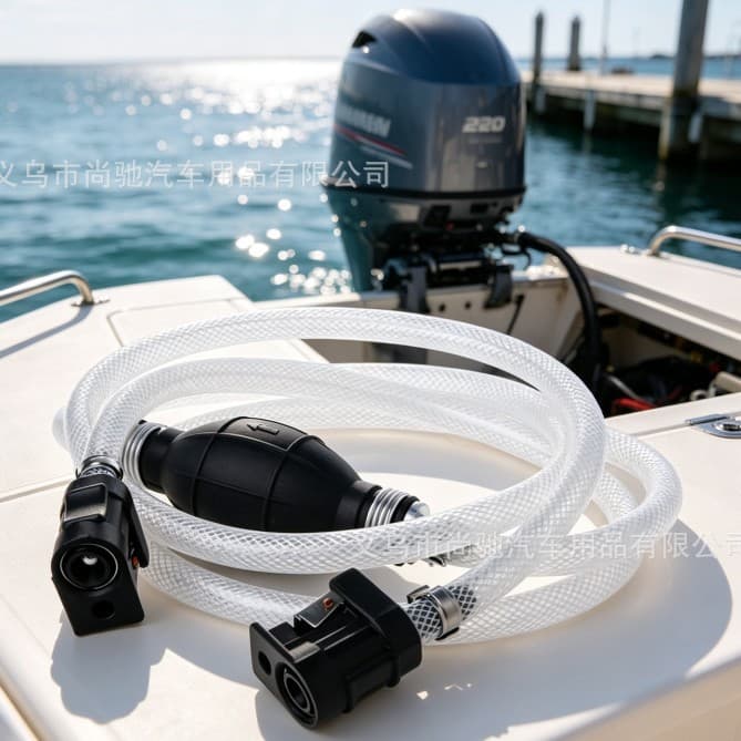 Yacht outboard motor assembly refueling pipe manual oil pump oil pipe oil barrel oil pump oil suction pump hand oil pump