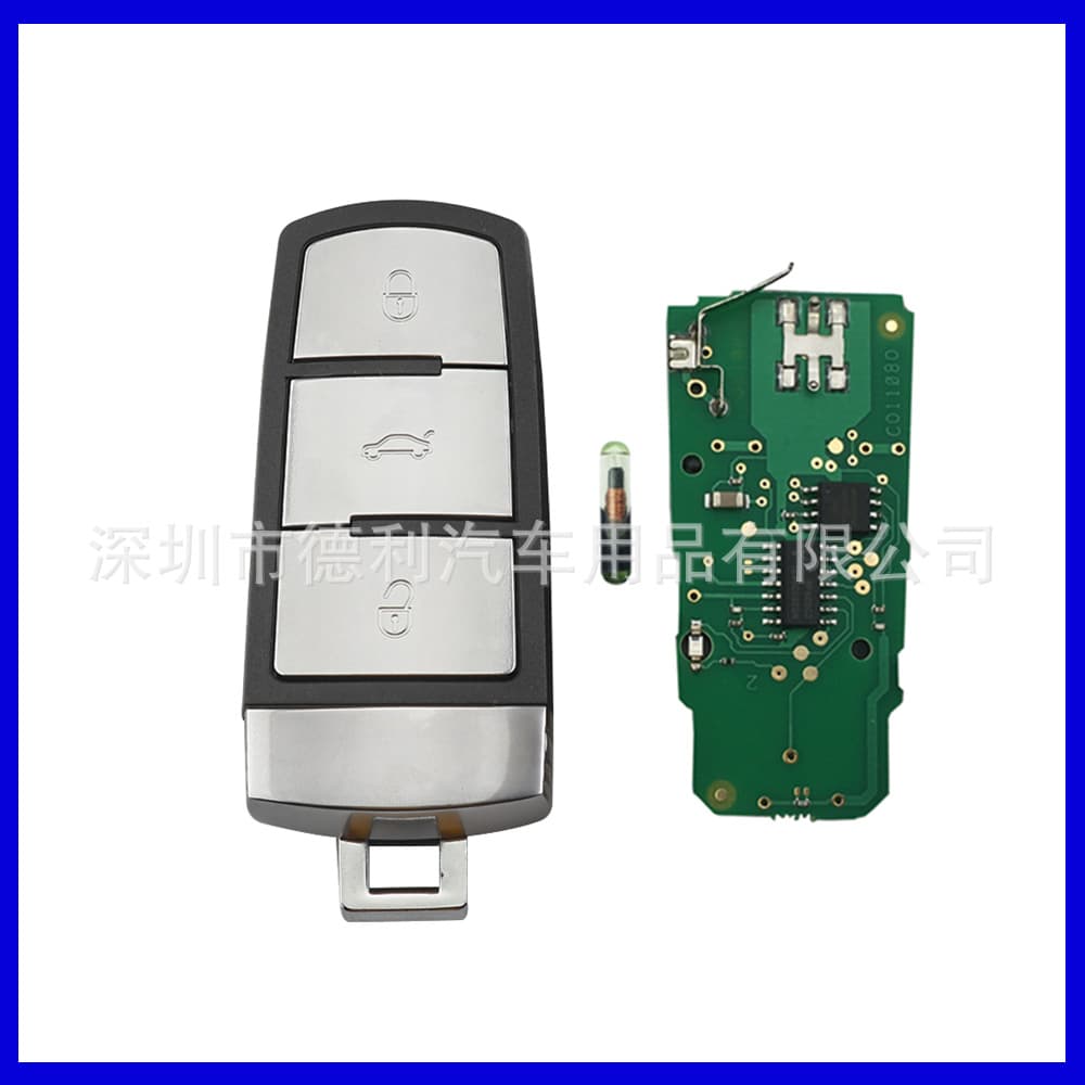 433Hz ID48 Chip Smart Car Key for Volkswagen Magotan CC3 Key Passat Vehicle Intelligent Chip for VW