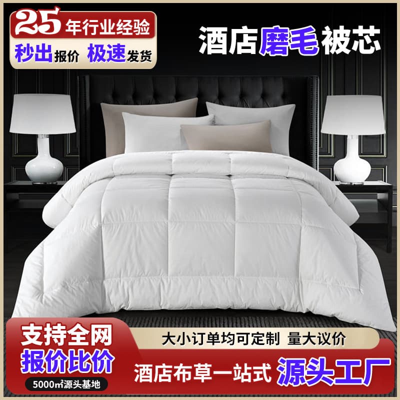 Five-star hotel special quilt brushed quilt core winter thickened warm winter quilt hotel bed and breakfast double spring and autumn quilt