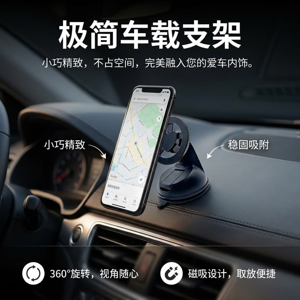 Car Mobile Phone Holder Magnetic Suction Type 2026 New Model Car Dashboard Stable Universal Navigation Car Holder