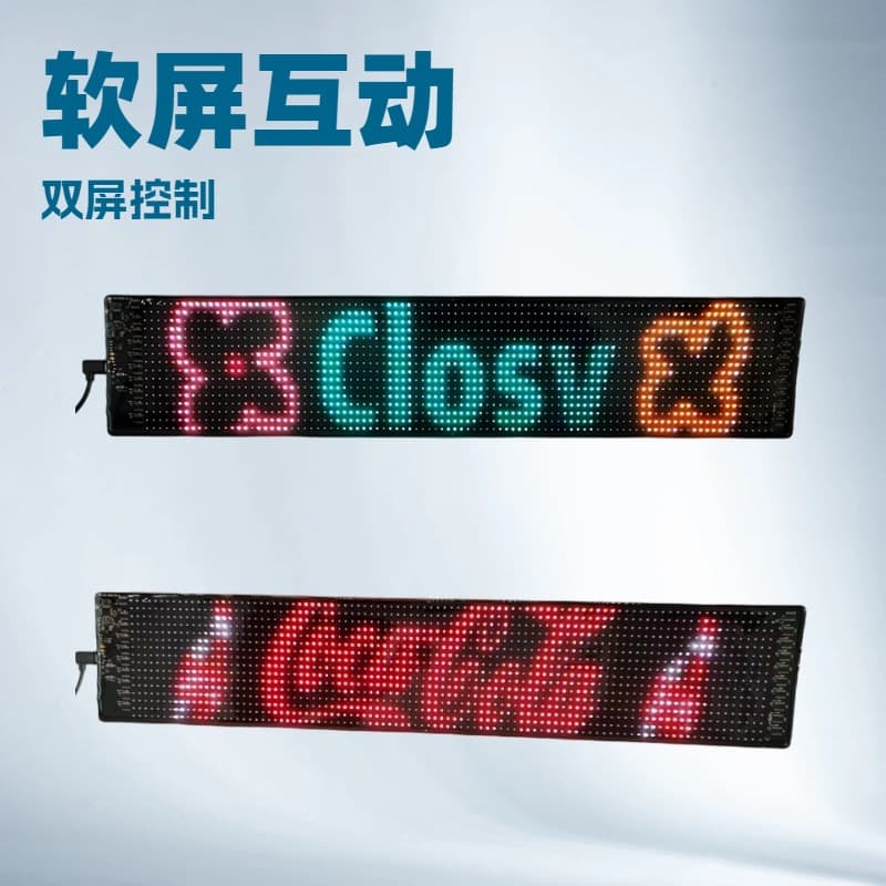 Cross-border Amazon Style Flexible Display, Smart Stick-on LED Advertising Soft Screen with APP and Bluetooth for Vehicle Wrapping