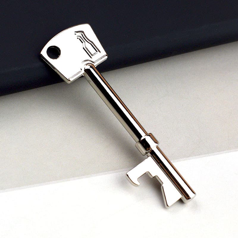 Creative Beer Bottle Opener Keychain Trendy Men's Car Key Pendant Portable Bottle Opener Wholesale