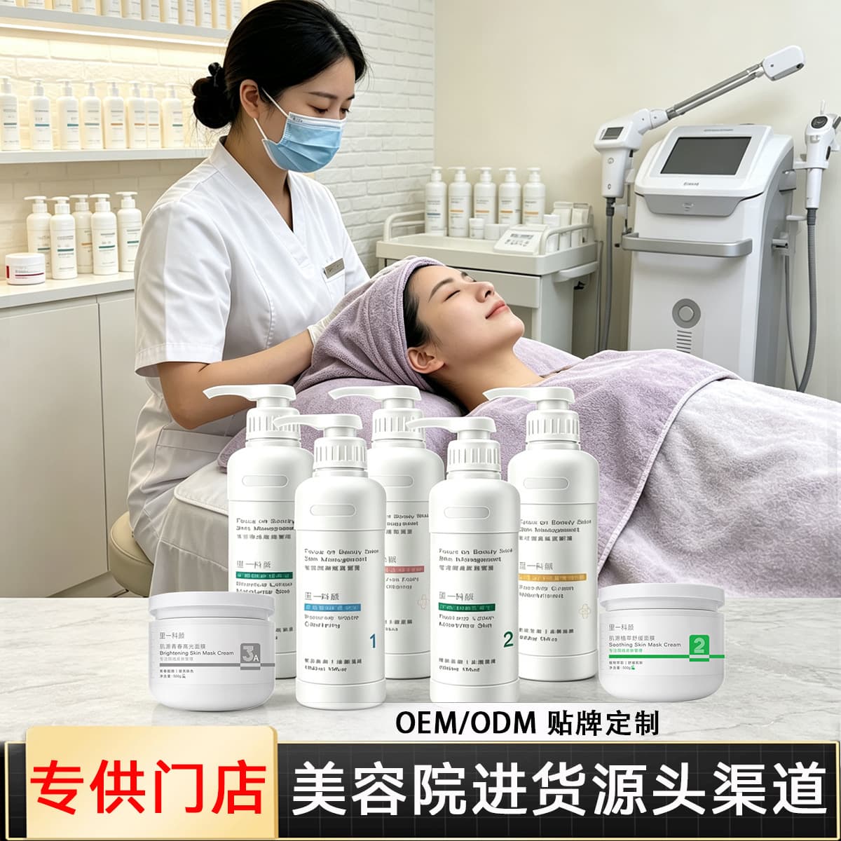 Salon Exclusive Skincare Set Bulk Bottles Full Range Skin Management Professional High-End Skincare Set