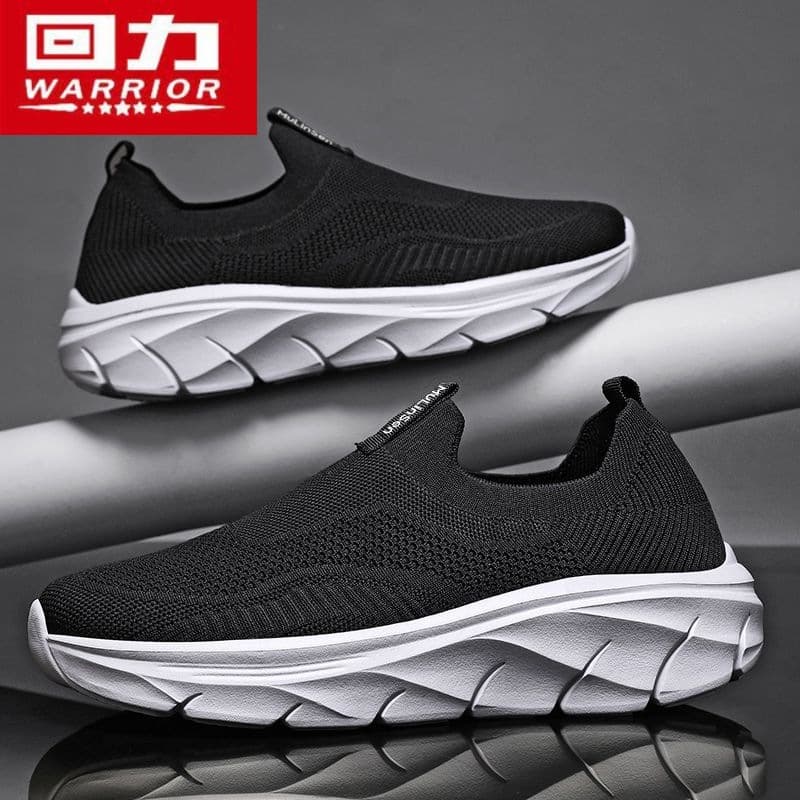 Domestic EVA Soft Sole Men's Mesh Shoes, Lightweight Slip-on Double Mesh Casual Shoes for Spring