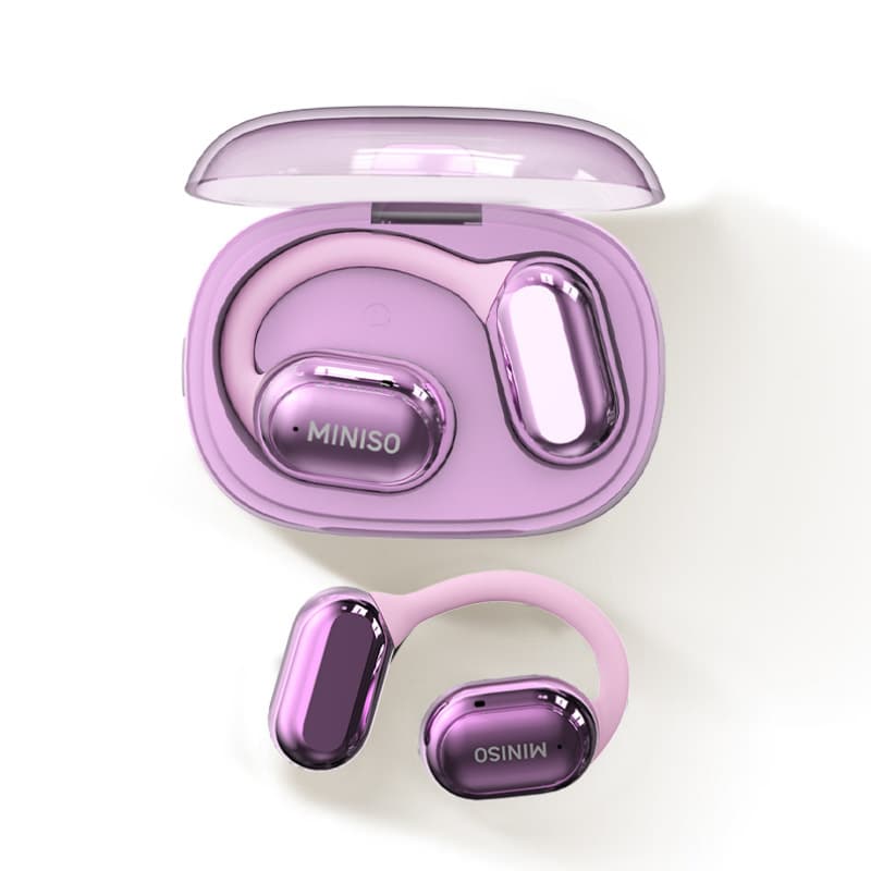 MINISO X39 Bluetooth 5.4 Earhook Earphones Space Capsule Smart Noise Canceling Earbuds New for Sports and Gaming