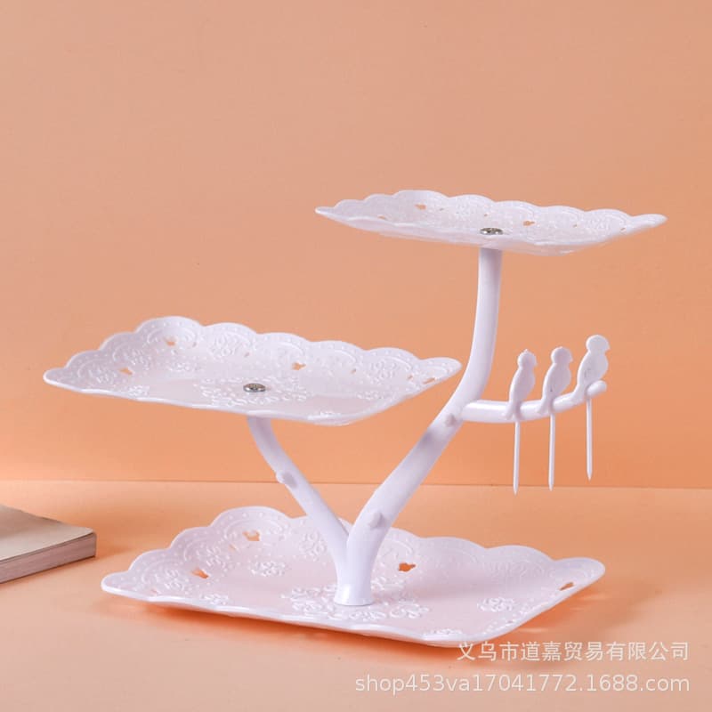 Cross-border Creative Dessert Display Stand Decorative Tray Birthday Cake Stand Multi-layer Snack Fruit Plate
