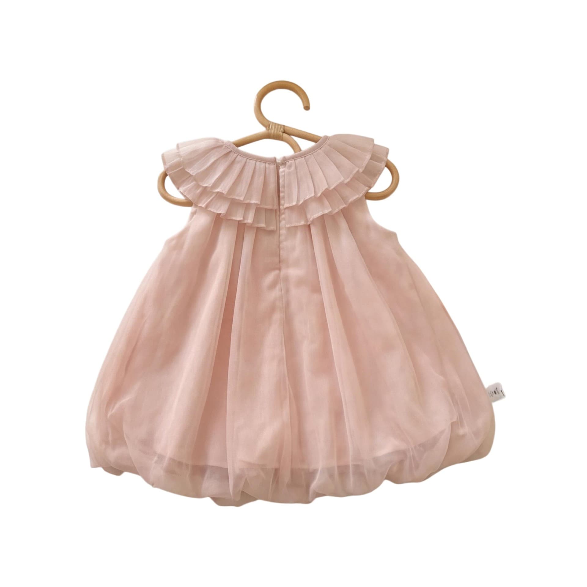 Girl Baby French Sweet Dress Summer 2026 New Children's Elegant Bow Turn-Down Collar Princess Skirt