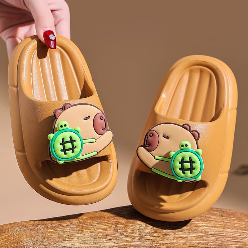 Capybara Children's Summer Slippers, Non-Slip, Cute, Boys and Girls, Home Bathroom, Toddler Baby Summer Sandals