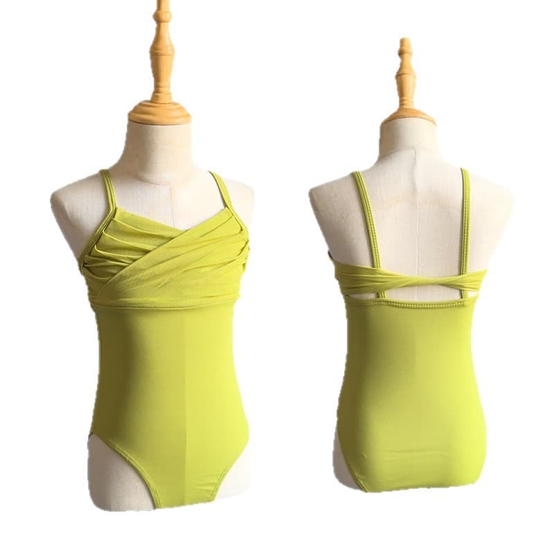 Girls Dance Leotard Summer Camisole Bodysuit Practice Wear Dancewear for Girls Professional Exam Chinese Dance Costume
