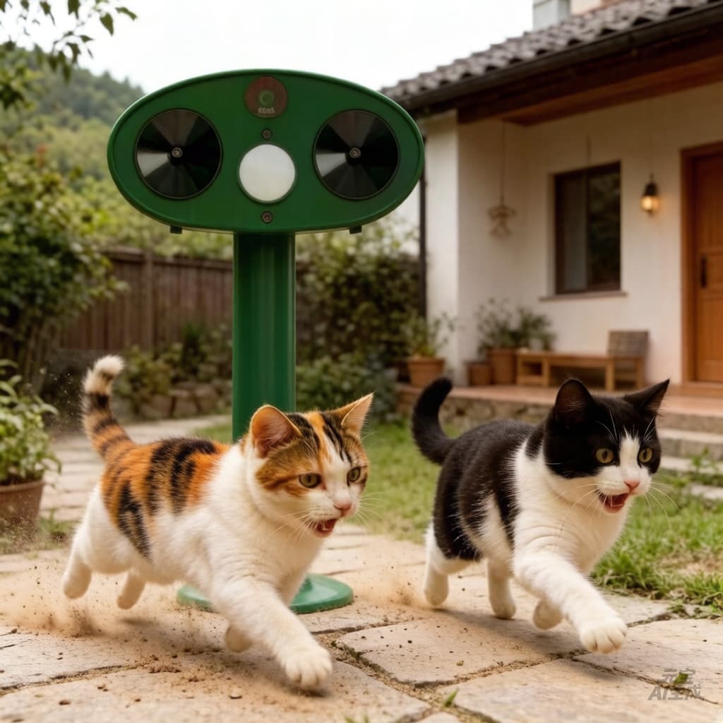 New Solar Animal Repeller Upgraded Small Size Ultrasonic Mouse Repeller Infrared Bird Repeller