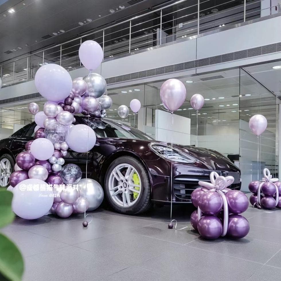 Car 4S Store Balloon Decoration for New Car Delivery Ceremony, Car Show Event, Showroom Atmosphere Scene Decor Supplies