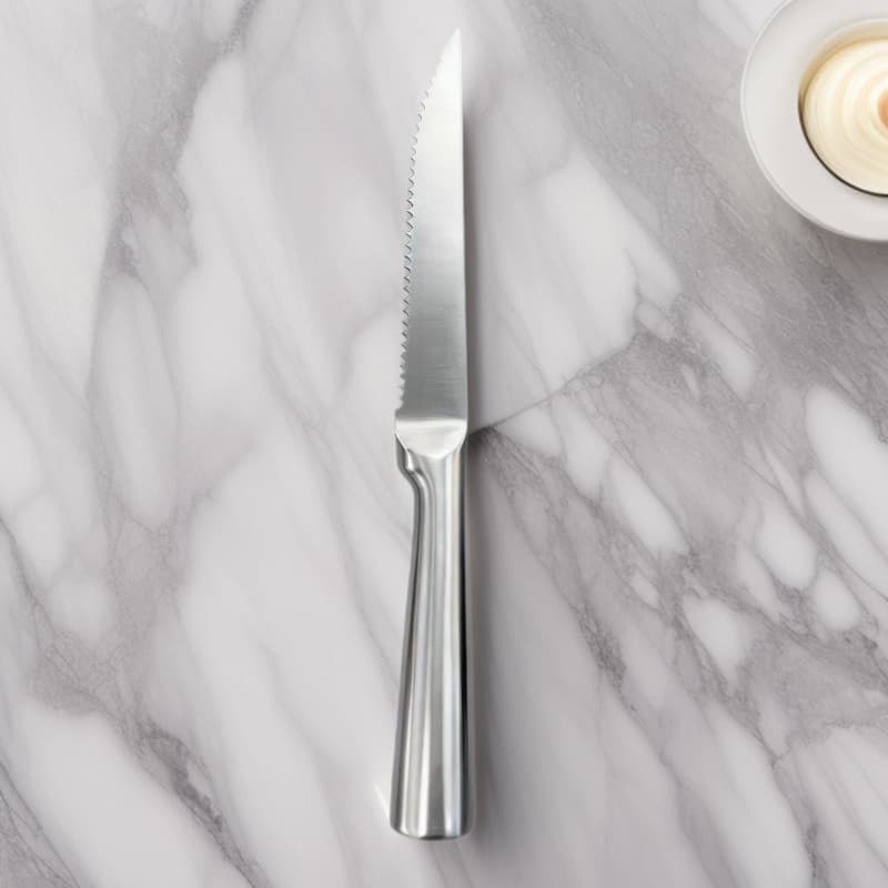 Steak knife with hollow handle, Western bread knife, stainless steel serrated steak knife, Western-style steak cutter