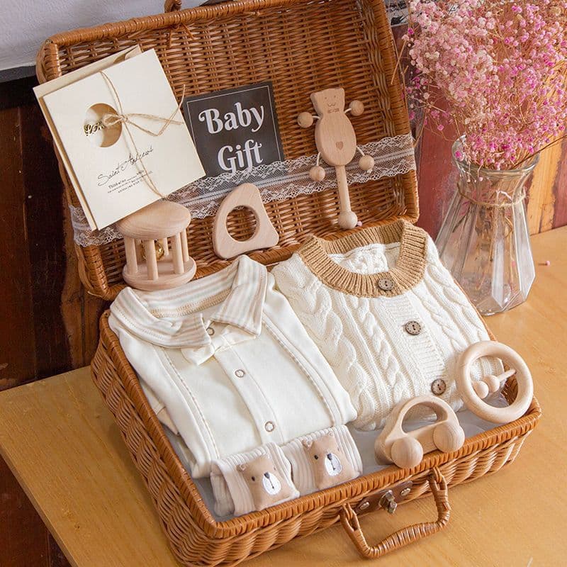 Newborn Baby Clothes Gift Box Set Autumn Winter Newborn Baby Gift Supplies High-End Meeting Gift
