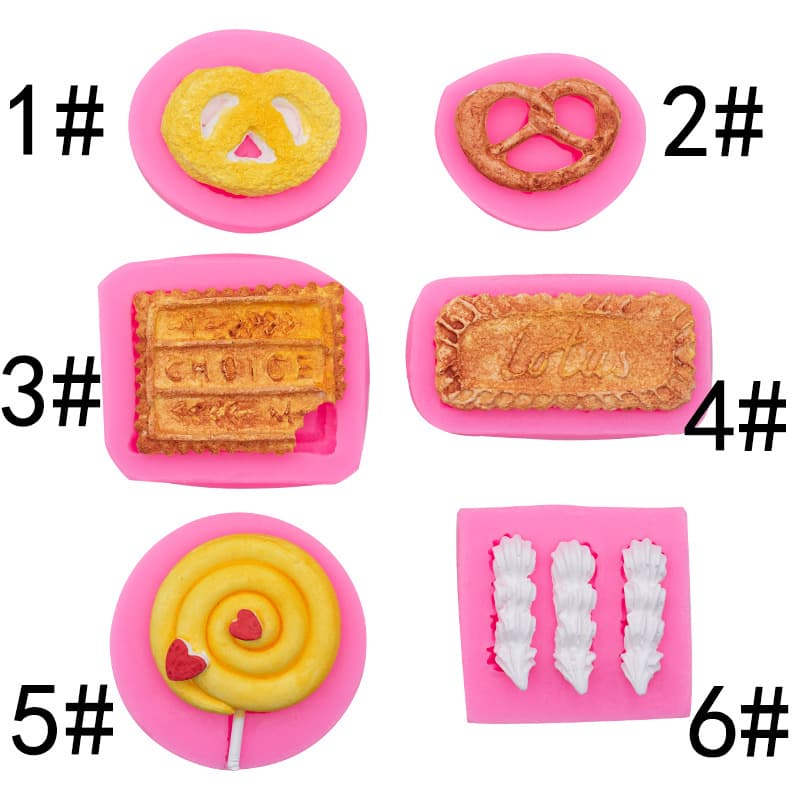 SSS Cream Flower Marshmallow Waffle Cookie Baking Silicone Mold Cake Decoration Chocolate Biscuit Scented Wax