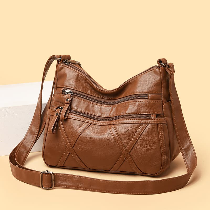 Fashionable Crossbody Bag 2020 New Style Shoulder Bag Lightweight Soft PU Bag Middle-aged Backpack Mom Bag