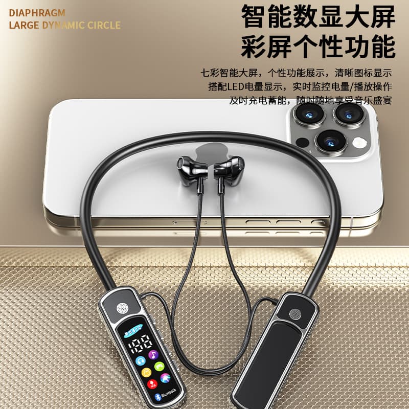 New Neckband Bluetooth Earbuds with Voice Changer Wireless Bluetooth Earbuds Wholesale Can Sing Karaoke with Ear Monitoring Reverb