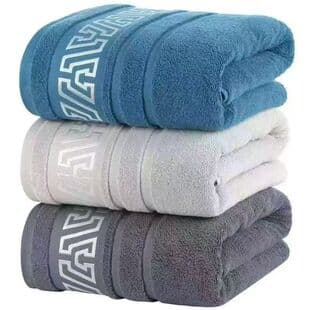 Factory Direct Towel, Extra Large, Thickened, Pure Cotton, Lint-Free, Soft, Absorbent, Cross-Border Custom Label Hot Selling Drop Shipping