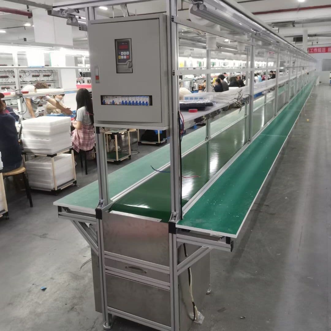 Fully automatic steel/aluminum production line conveyor belt sorting system with anti-static pipeline workbench