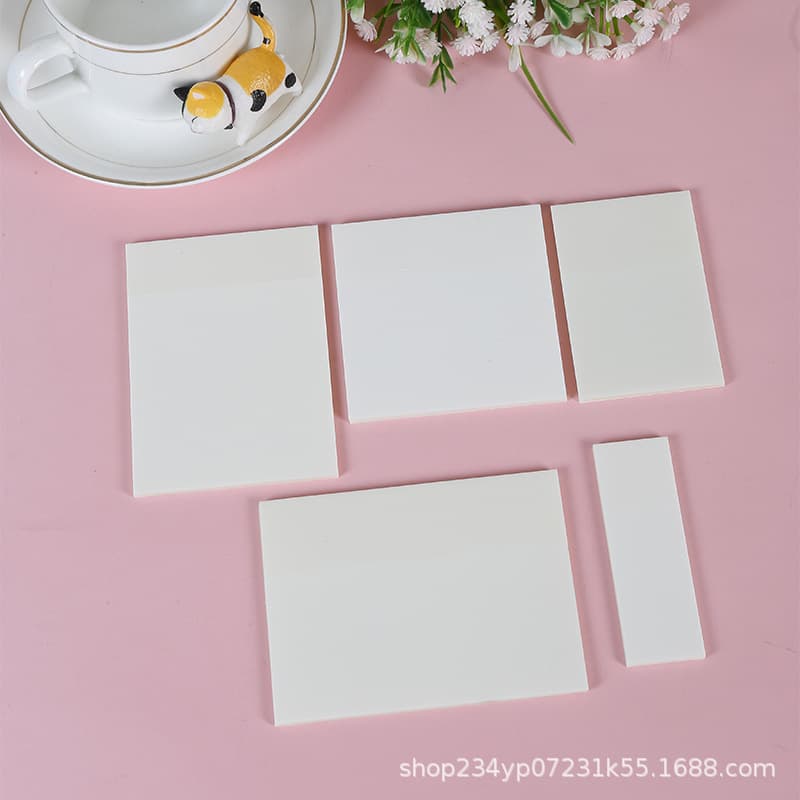 Spot white waterproof transparent sticky notes see-through stickers pet classification stickers creative N times stickers without covering the index stickers